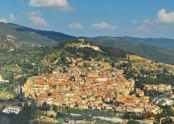 town of Cortona in Tuscany, central Italy